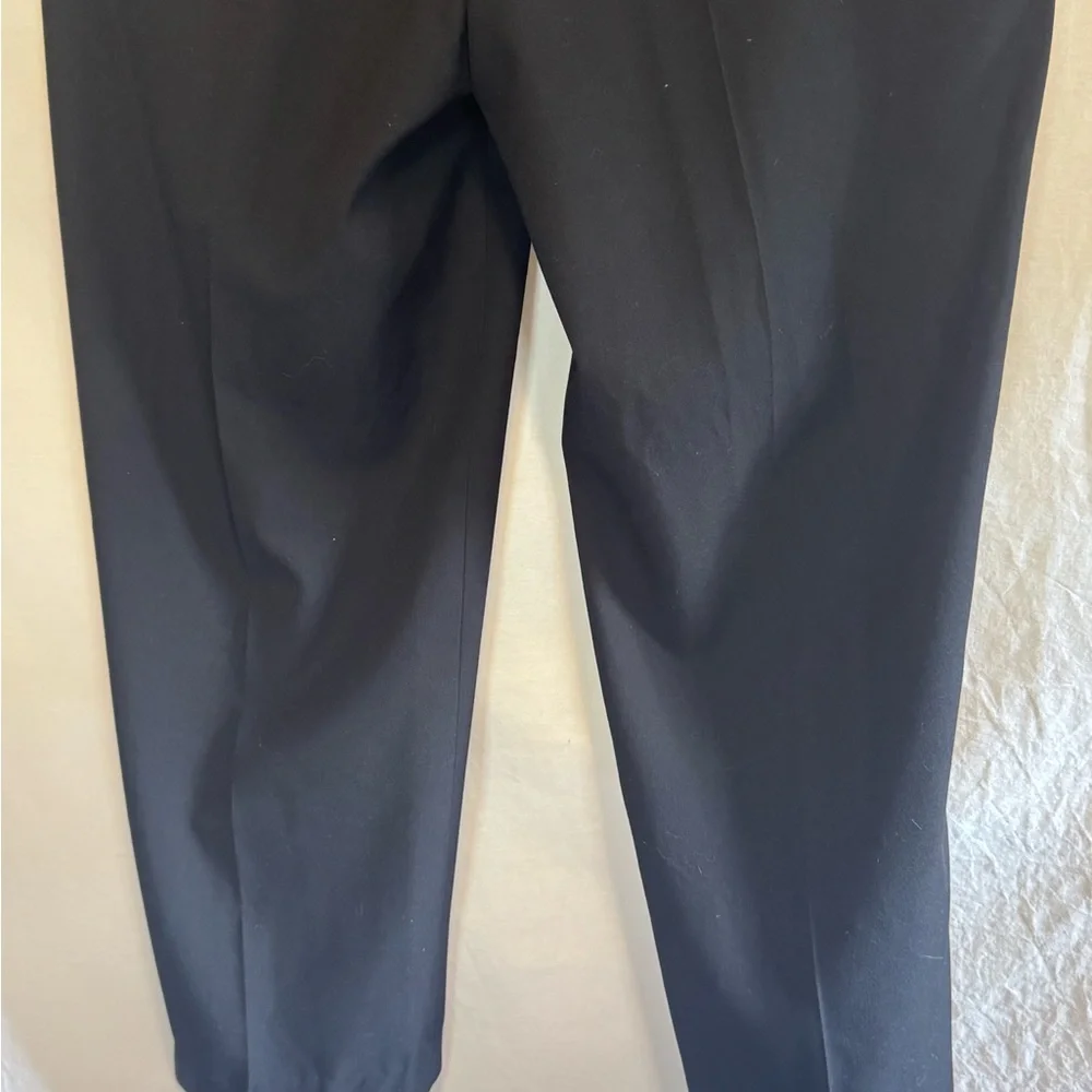 B-84 Men’s George Black Flat Front Dress‎ Pants Size 36x30